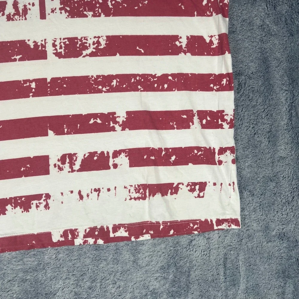 True Religion Mens American Flag Buddha Brand T-Shirt XL Stars‎ Stripes